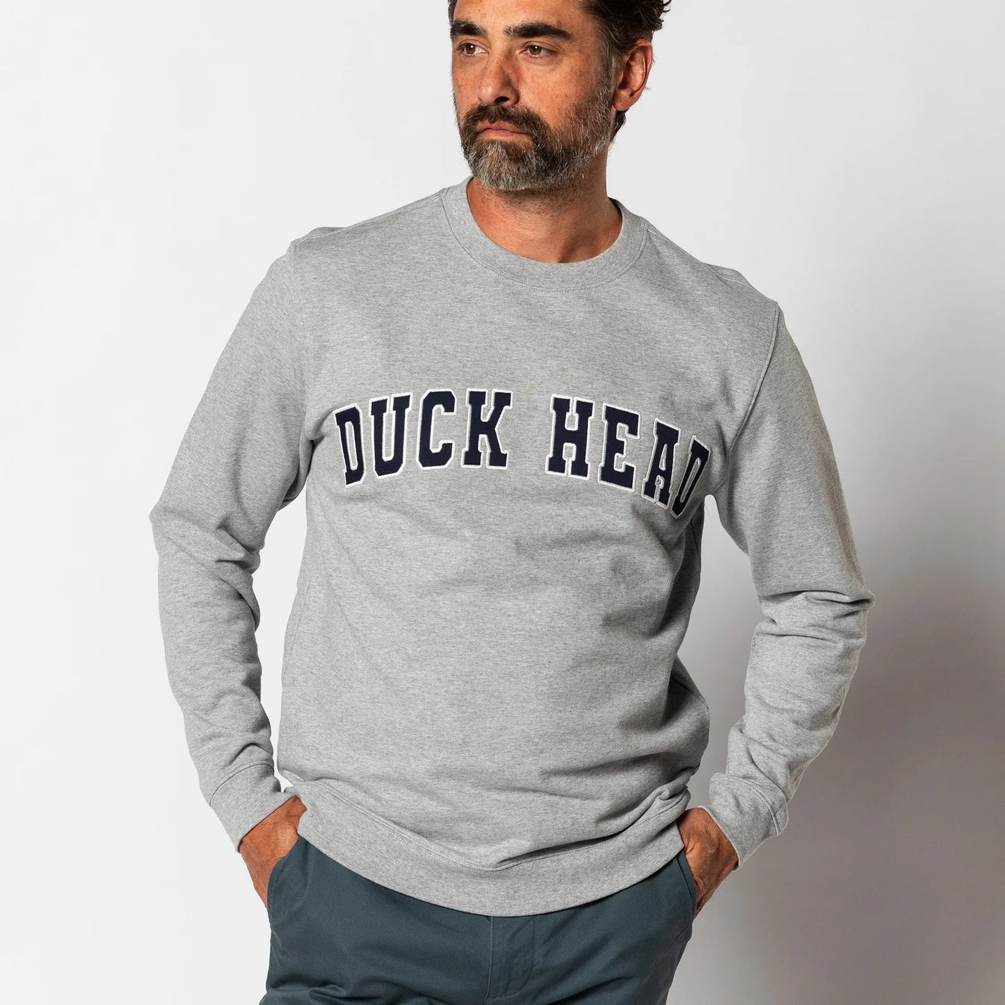 Applique Crewneck Sweatshirt | Duck Head