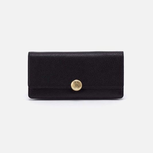 Hutton Large Wallet | Micrograin Leather | HOBO