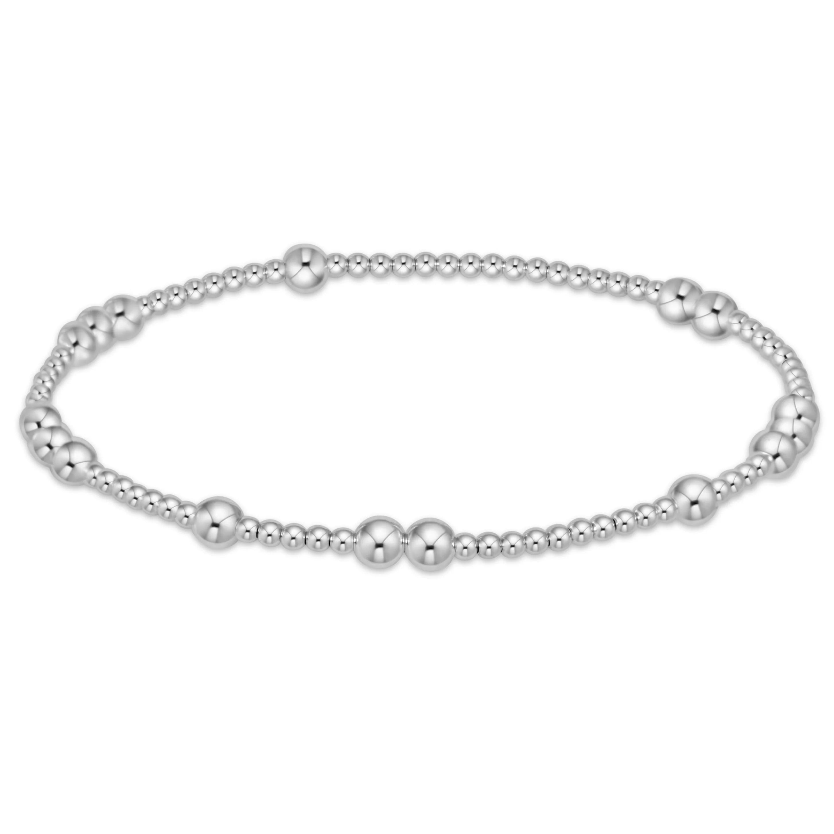 Hope Unwritten 4mm Bead Sterling Bracelet - Extends | enewton