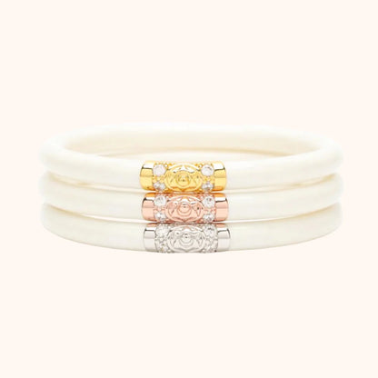 Ivory Three Kings All Weather Bangles | Set Of 3 | BuDhaGirl