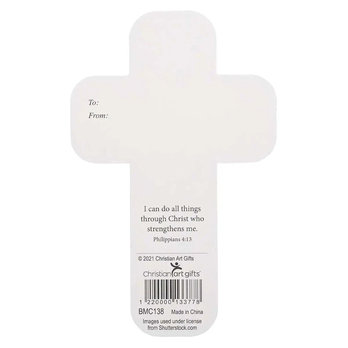 All Things Through Christ Cross Bookmark Set | Philippians 4