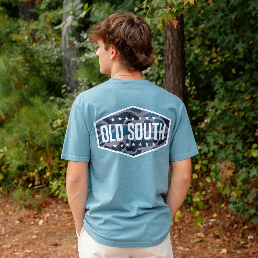 Blackout Camo Logo Short Sleeve Shirt | Old South