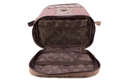 Old School Camo Brown Canvas Toiletry