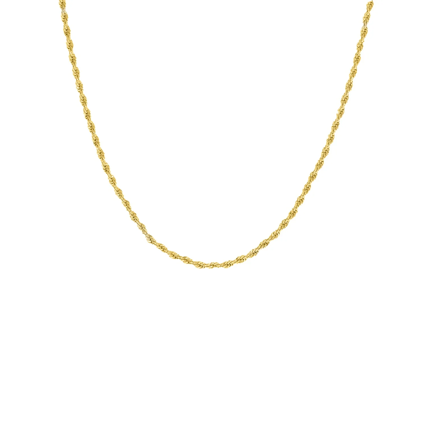 Tiny Rope Necklace 17" with 3" Extender