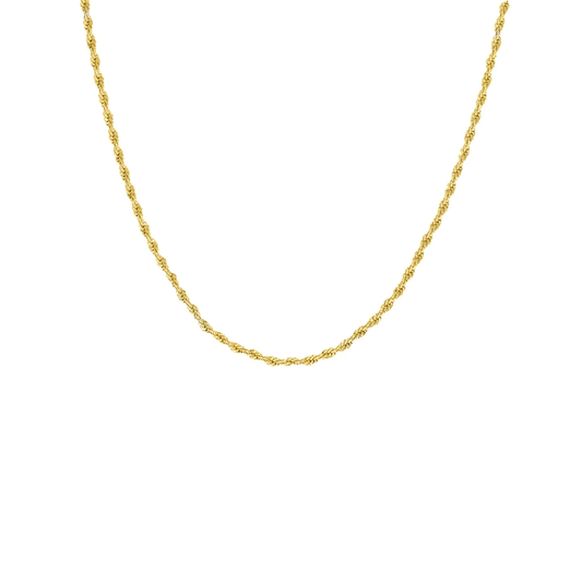 Tiny Rope Necklace 17" with 3" Extender