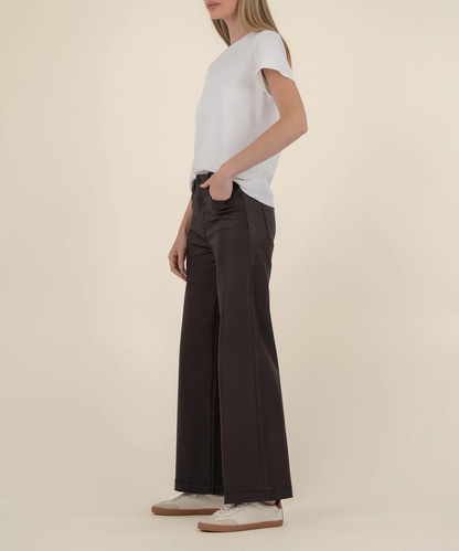 Meg Coated High Rise Wide Leg