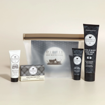 Cedarwood & Sea Salt Travel Set | DIONIS Goat Milk Skincare