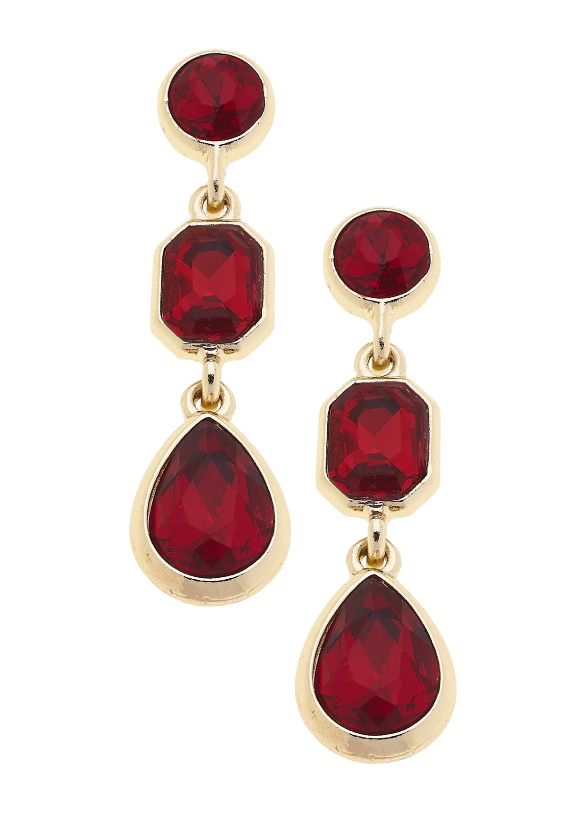 Daphne Rhinestone Linked Earrings