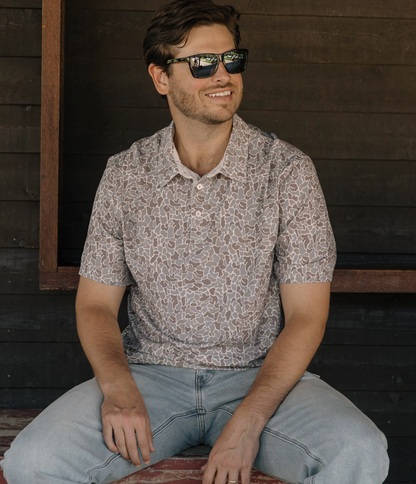 Hunters Hideaway Printed Polo