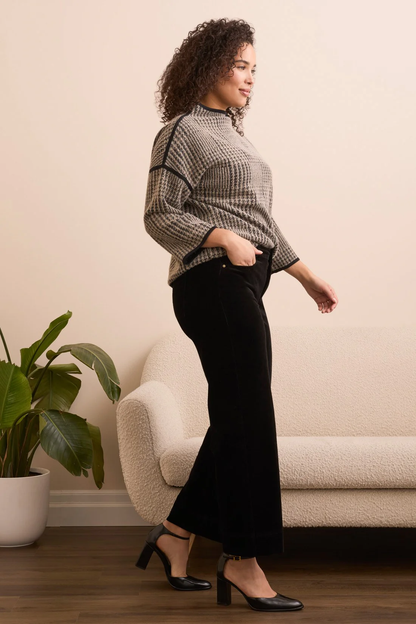 Soft Stretch Corduroy High Rise Ankle Pant