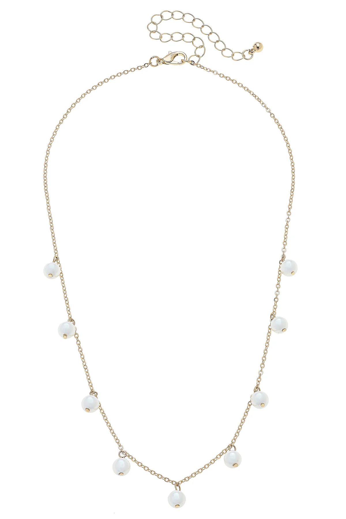 Winslie Pearl Drip Necklace in Ivory