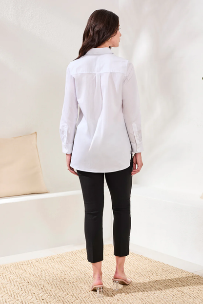 Classic White Button Up Shirt