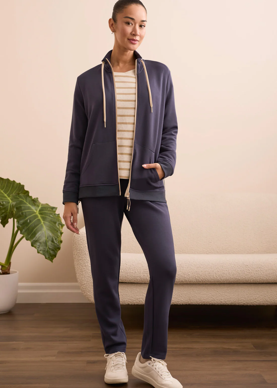 Techno Lux Textured Mock Neck Cardigan