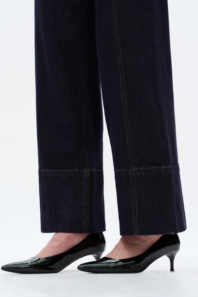 Katia Mid Rise Wide Leg Pants