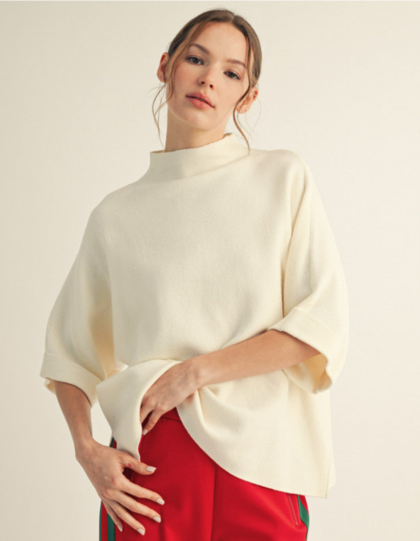 Soft Slit Sweater Top