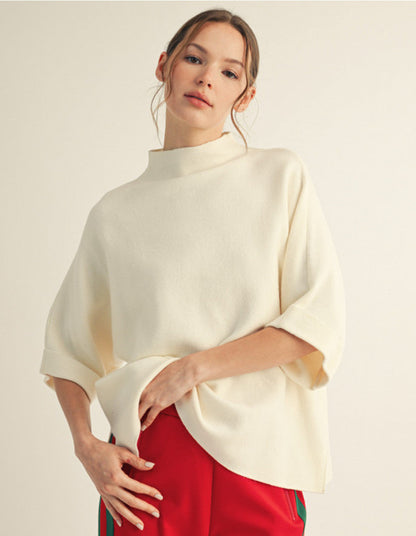 Soft Slit Sweater Top