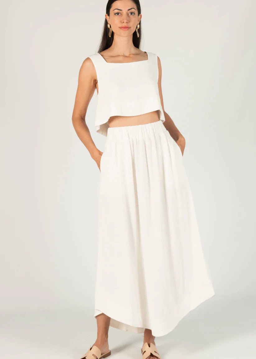 Lovely In Linen Maxi Skirt