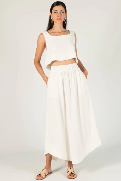Lovely In Linen Maxi Skirt