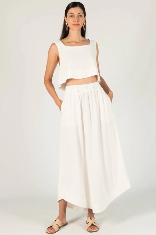 Lovely In Linen Maxi Skirt