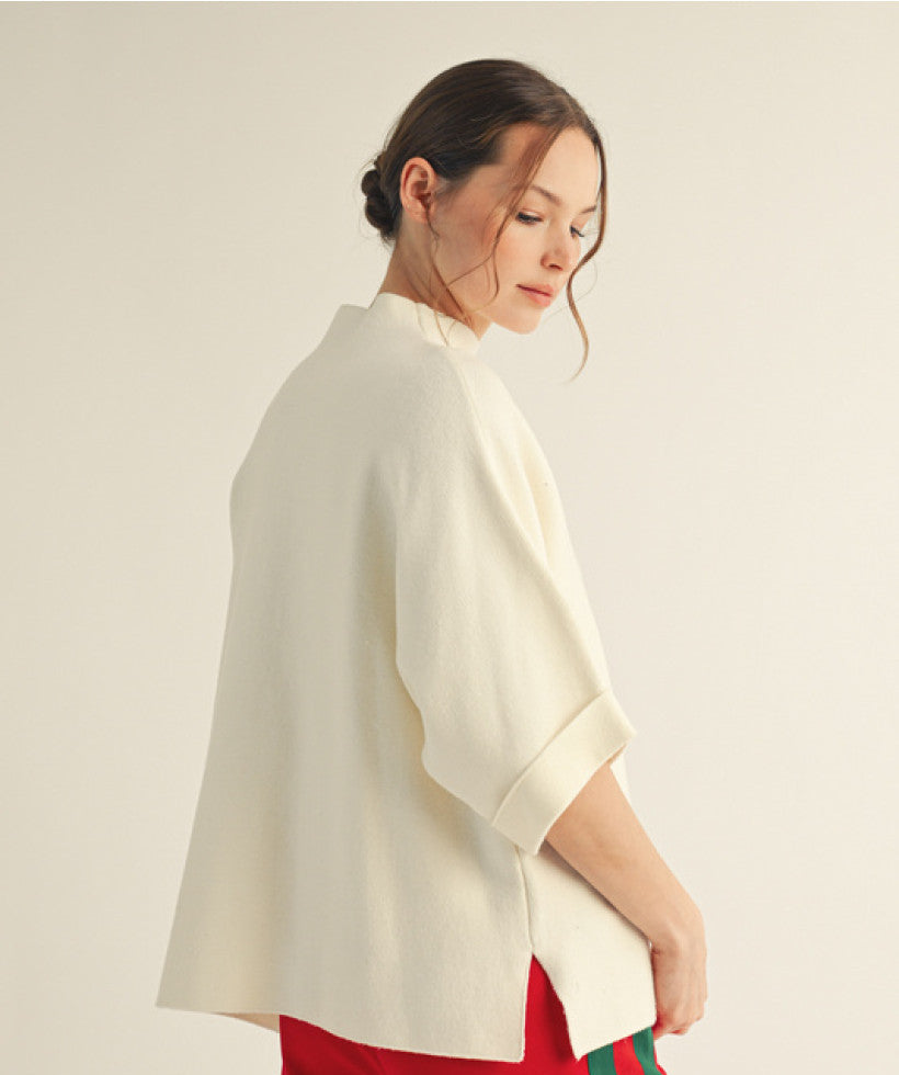 Soft Slit Sweater Top