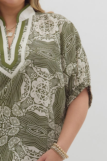 Pattern Pop Top