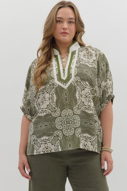 Pattern Pop Top