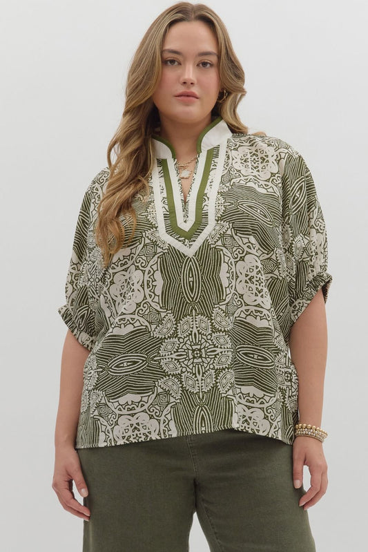 Pattern Pop Top