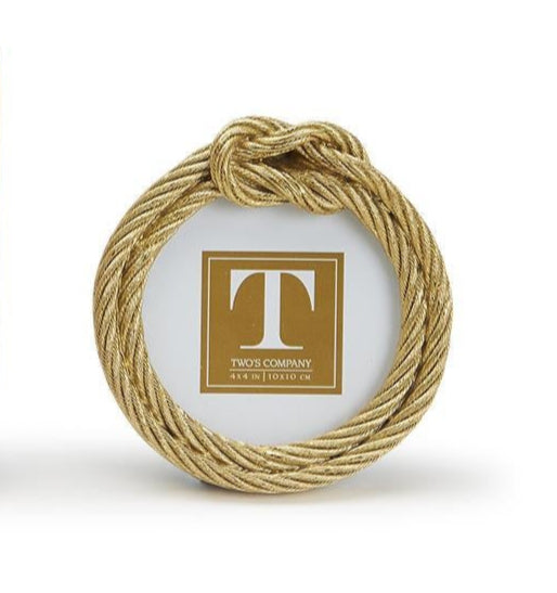 Golden Threads Top Knot Rope Photo Frame