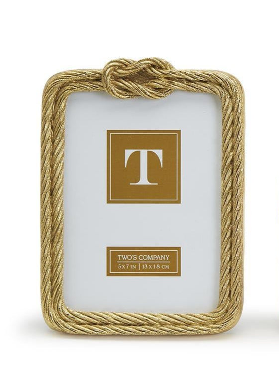 Golden Threads Top Knot Rope Photo Frame