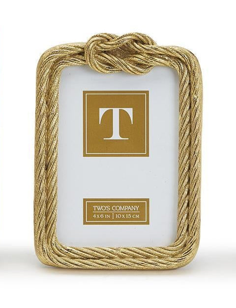 Golden Threads Top Knot Rope Photo Frame