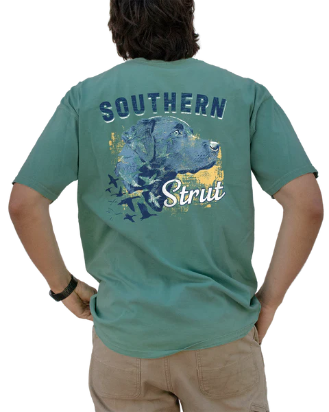 Lab Head With Ducks Tee | Southern Strut
