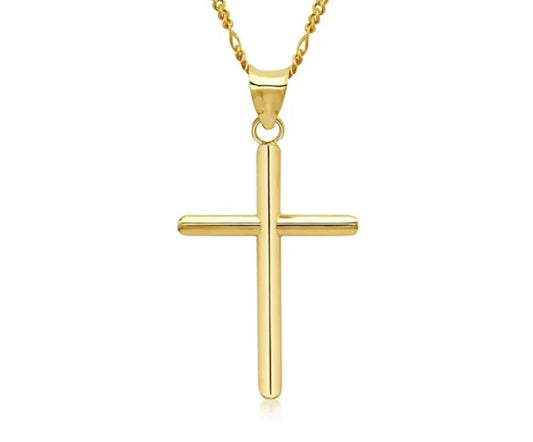 Large Cross Necklace | Gold