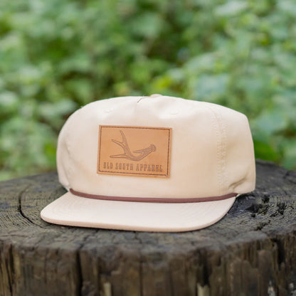 Single Antler Leather Patch Trucker Hat | Old South
