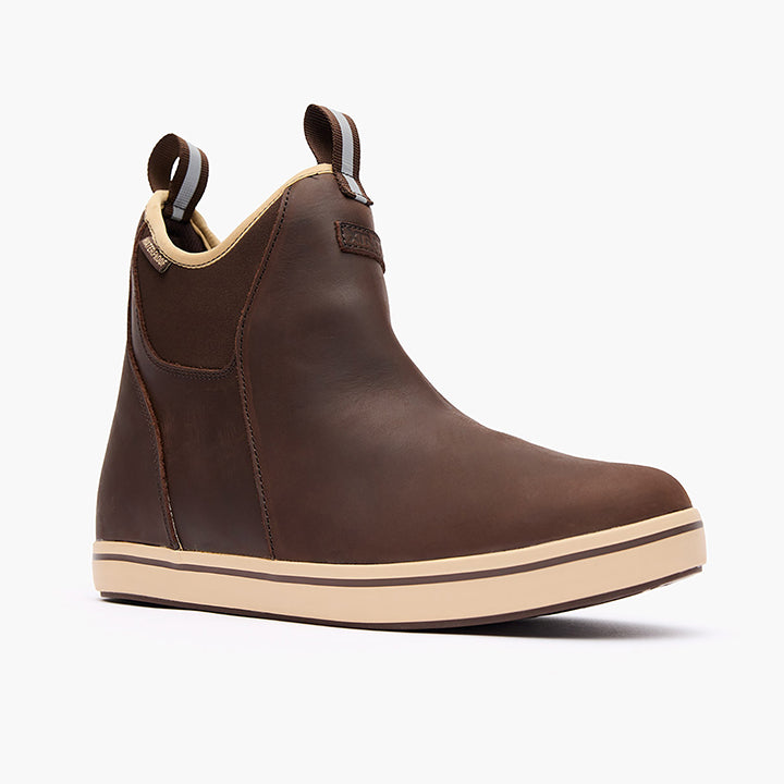 Leather Ankle Deck Boot | Men's