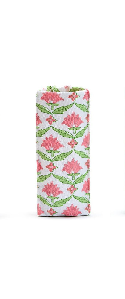 "Looking Good" Floral Block Print Standing Triangular Weighted Eyeglasses Holder in Gift Box