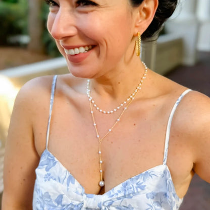 Little Luxuries Pearl Necklace | Gold