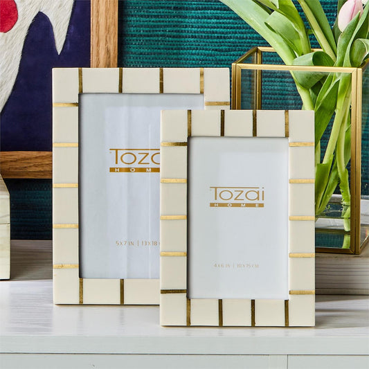 Brass Lines Photo Frame