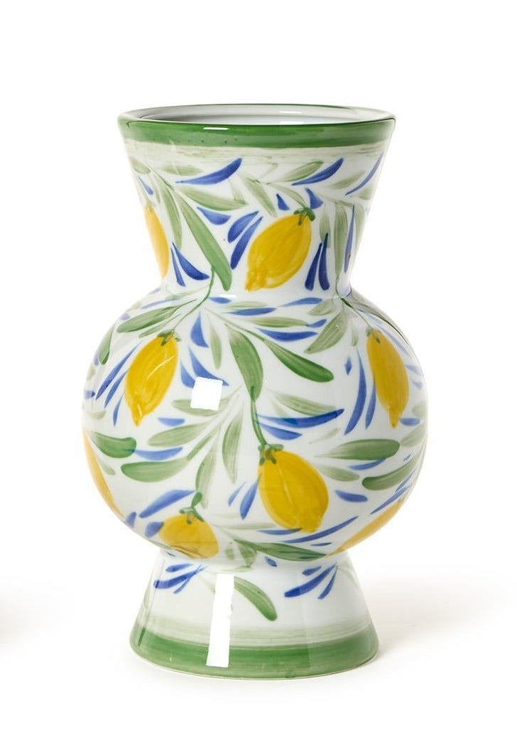 Lemon Grove Hand Painted Vases