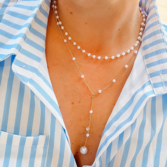 Little Luxuries Pearl Necklace | Gold