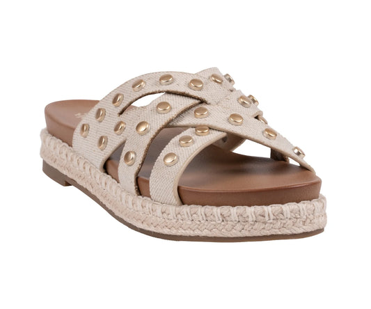 Loola Studded Espadrille Platform Sandal