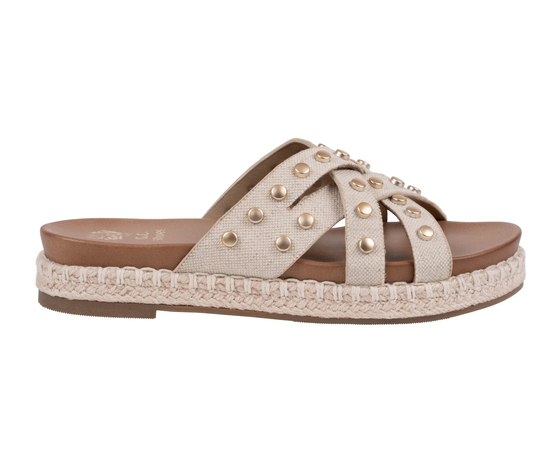 Loola Studded Espadrille Platform Sandal