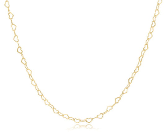 17" Choker Love Chain - Gold