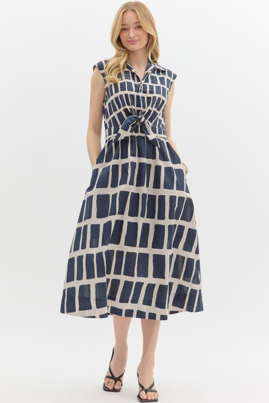 Abstract In Love Midi Dress