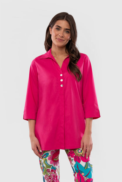 Akoya Shell Button Back Shirt