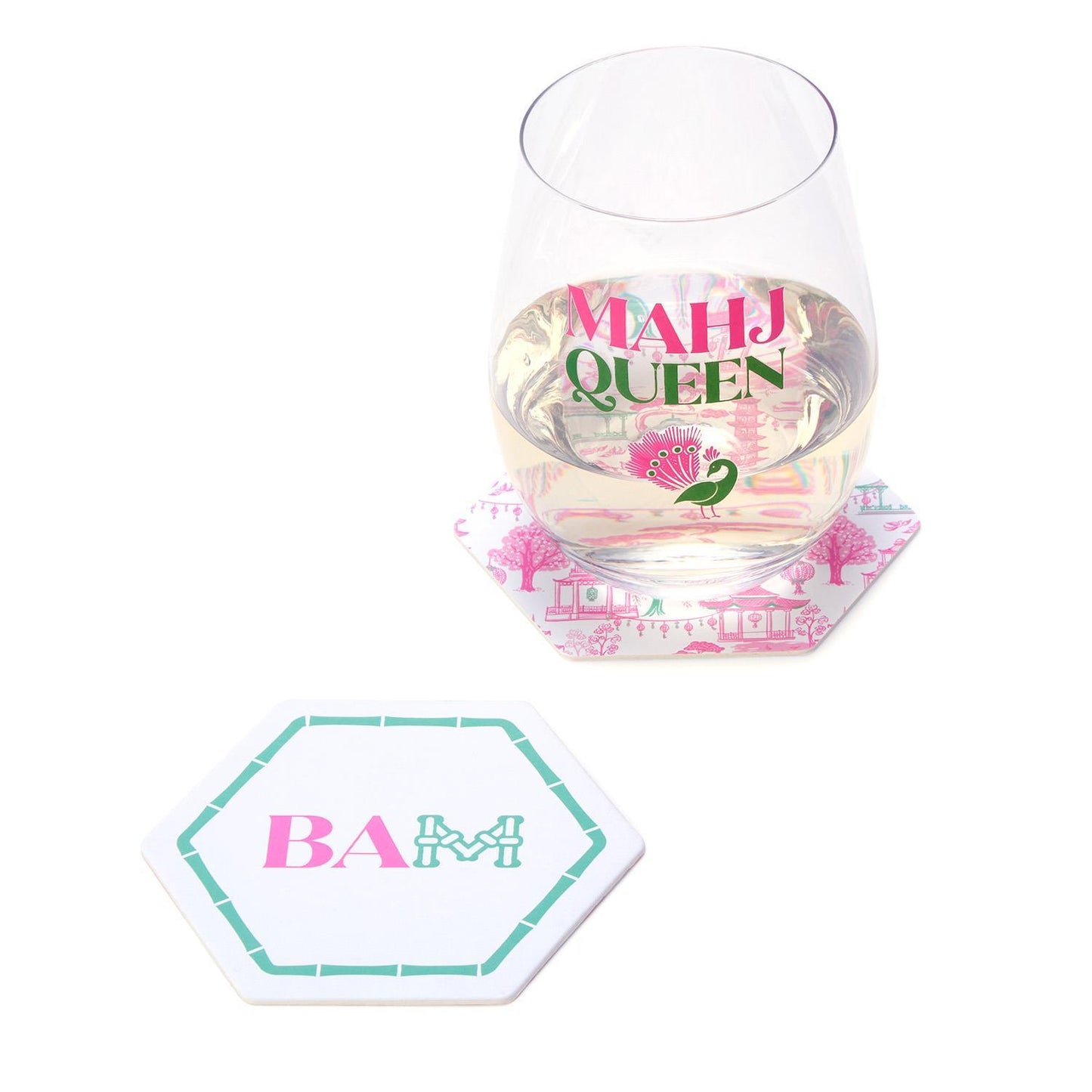 Let's Mahj Heavyweight Paper Coasters | Set Of 24