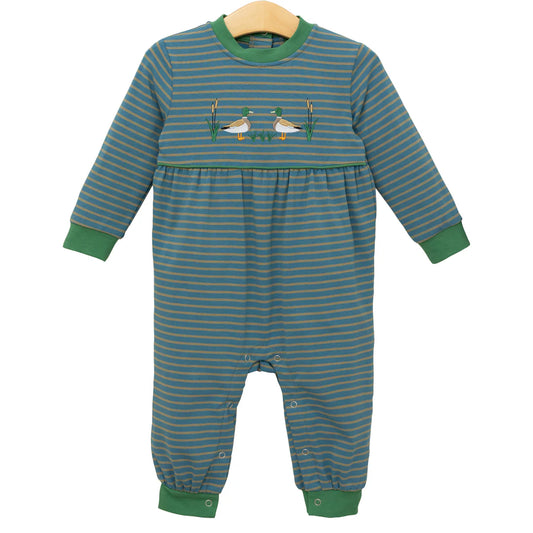 Mallard Embroidery Romper | Trotter Street