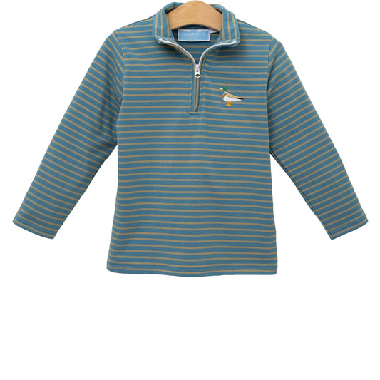 Mallard Embroidery 1/4 Zip Pullover | Trotter Street