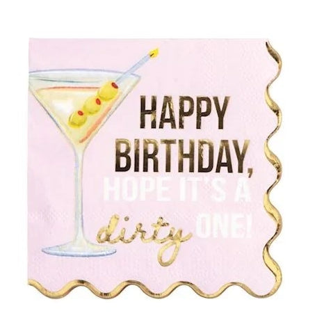 Gold Foiled Cocktail Napkin