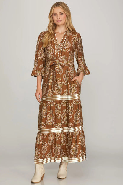 Paisley Petals Dress