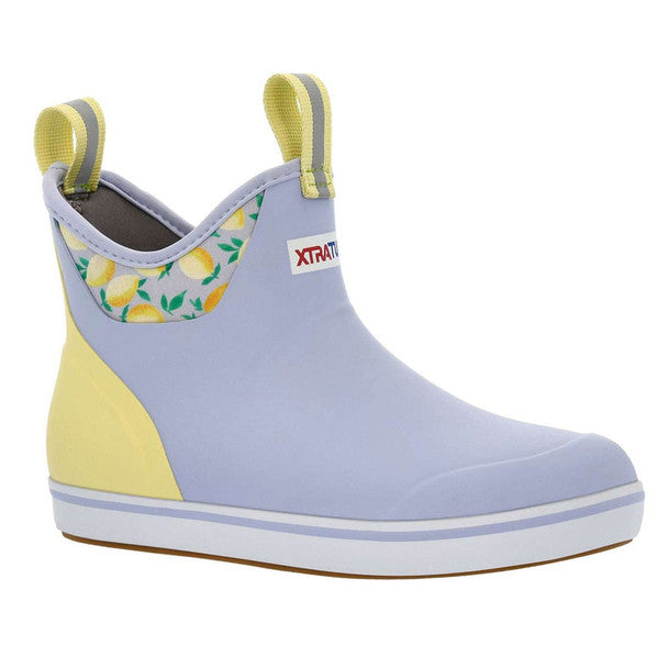 XTRATUF Women's 6in Ankle Deck Boots | Periwinkle Lemon